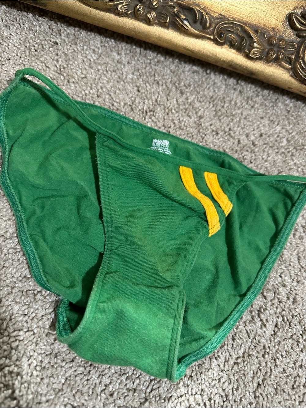 New Vintage Pink Victoria's Secret 2005 Green Yellow Pink Bandits Size XS